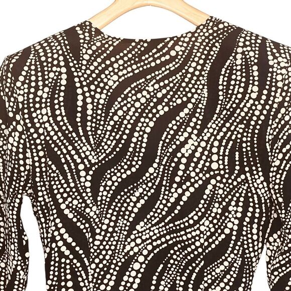 The Kooples Printed V Neck Short Mini Dress - Picture 12 of 13